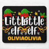 Tapis De Souris Tygraphy Little Elf Fun Family Matching T Shirt (Devant)
