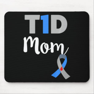 Tapis De Souris Type 1 Diabète maman - T1d cadeau maman