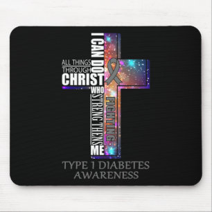 Tapis De Souris TYPE 1 Sensibilisation au DIABÈTE - Cadeau de Noël