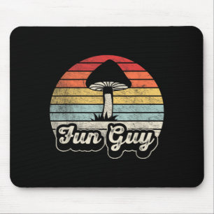 Tapis De Souris Type Amusant Champignon Drôle Jeu de Mots Rétro Vi