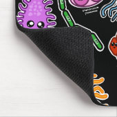 Tapis De Souris Types de bactéries (Coin)