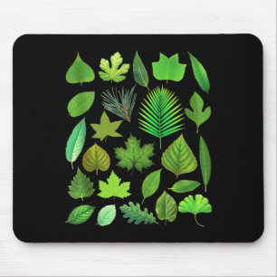 Tapis De Souris Types de feuilles d'arbre Biologie Nature Éducatif