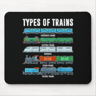 Tapis De Souris Types De Trains Chemise Enfant Garçon Locomotive F