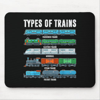 Tapis De Souris Types De Trains Chemise Enfant Garçon Locomotive F