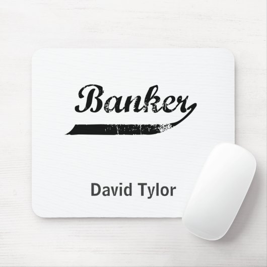 Tapis De Souris Typographe bancaire (Avec souris)