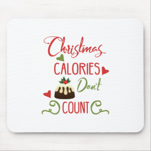 Tapis De Souris Typographie amusante de Noël