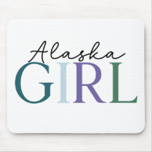 Typographie colorée «Alaska Girl»