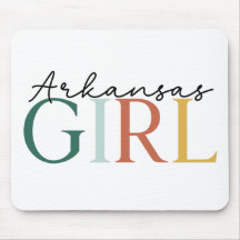 Typographie Colorée « Fille de l'Arkansas »
