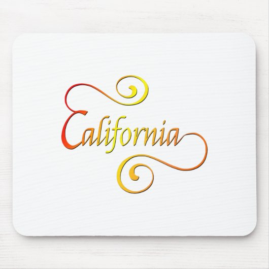 Tapis De Souris Typographie de Californie (Devant)