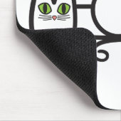 Tapis De Souris Typographie de chat Miaou (Coin)