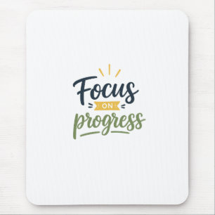 Tapis De Souris Typographie de citation motivationnelle axée sur l