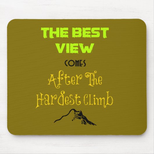 Tapis De Souris Typographie de devis motivante (Devant)