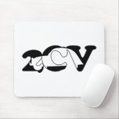Tapis De Souris Typographie de l'ombre d'Oldtimer 2cv (Avec souris)