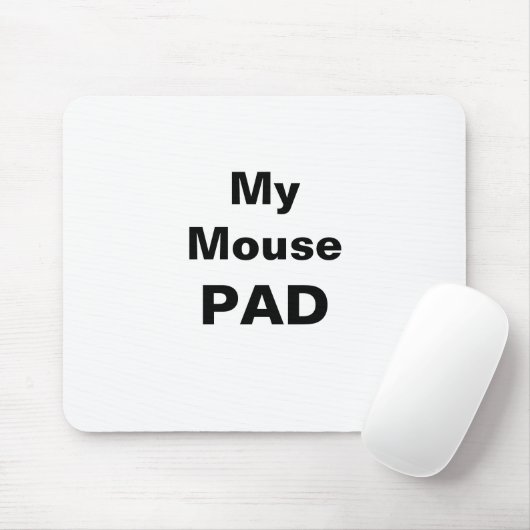Tapis De Souris Typographie de ma souris Pad (Avec souris)