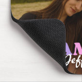 Tapis De Souris Typographie de script moderne photo famille minima (Coin)