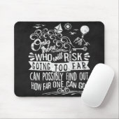 Tapis De Souris Typographie du tableau noir Citation motivationnel (Avec souris)