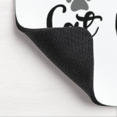 Tapis De Souris Typographie d'une personne de chat (Coin)