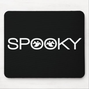 Tapis De Souris Typographie éffrayante Halloween Mousepad