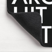 Tapis De Souris Typographie gras Design Architecte Noir Blanc (Coin)