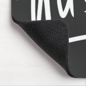 Tapis De Souris Typographie manuscrite blanche (Coin)