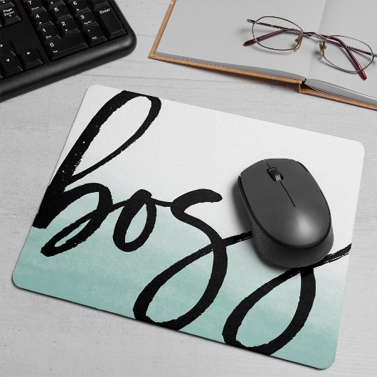 Tapis De Souris Typographie moderne Boss