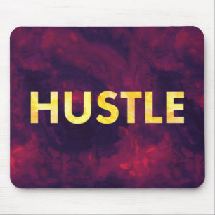 Tapis De Souris Typographie moderne Mousepad d'aquarelle de hâte