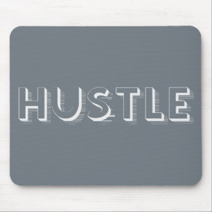 Tapis De Souris Typographie moderne White Hustle