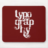 Tapis De Souris Typographie Mousepad (Devant)