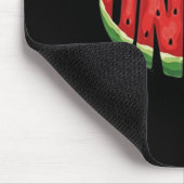 Tapis De Souris Typographie Oncle Pastèque - Fruit D'été Drôle (Coin)