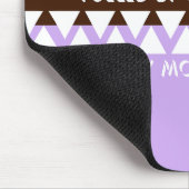 Tapis De Souris Typographie par bandes féminine | Citation de mama (Coin)