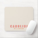 Tapis De Souris Typographie rétro rose et orange Créativité Modern<br><div class="desc">Typographie rétro rose et orange Creative Modern Souris Pad</div>