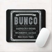 Tapis De Souris Typographie Vintage Bunco (Avec souris)