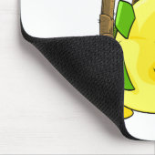 Tapis De Souris Tyrannian Chomby jaune regardant fixement (Coin)