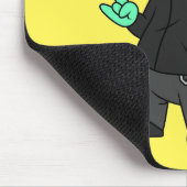 Tapis De Souris Tyrannosaurus Rex Habillé Comme Un Punk. (Coin)