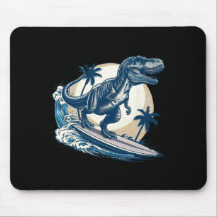 Tapis De Souris Tyrannosaurus Rex planchage sur planche de surf Di