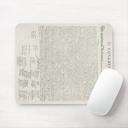 Tapis De Souris U.S. Déclaration d'indépendance Mousepad (Avec souris)