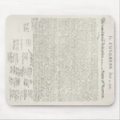 Tapis De Souris U.S. Déclaration d'indépendance Mousepad (Devant)