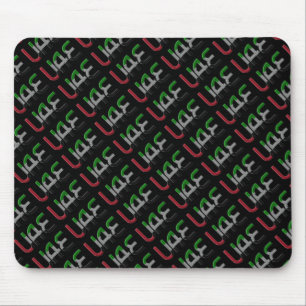 Tapis De Souris UAE United Arab Emirat Flag Colors Typografy