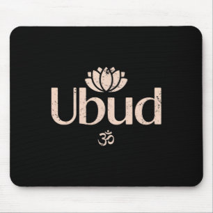 Tapis De Souris Ubud Li Om Lotus Spirituel Voyage Méditation Yoga