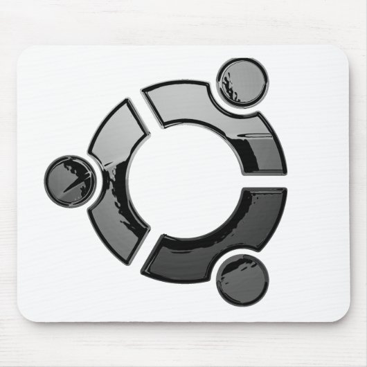 Tapis De Souris Ubuntu (chrome) (Devant)