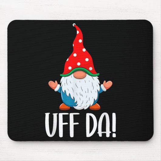 Tapis De Souris Uff Da Swediomte Gnome Christmas (Devant)