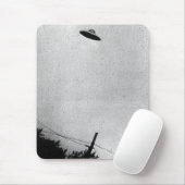 Tapis De Souris UFO Alien Extraterrestrial Spacecraft Top Secret (Avec souris)