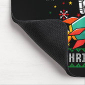 Tapis De Souris Ugly Christmas Astronaut Riding Rocket Santa Hat T (Coin)