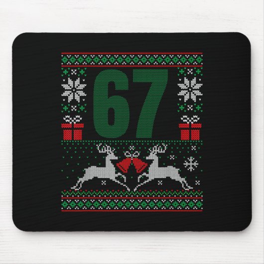 Tapis De Souris Ugly Christmas Sweater 67 Design (Devant)