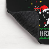 Tapis De Souris Ugly Merry Christmas Santa Hat Tree Astronaut Hold (Coin)