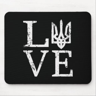 Tapis De Souris Ukraine Amour Ukrainien Zelensky Tryzub Militaire