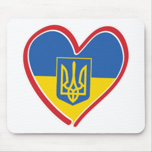 Tapis De Souris Ukraine - Coeur