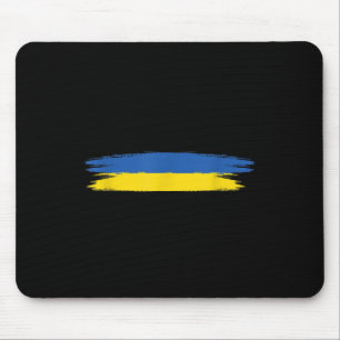 Tapis De Souris Ukraine Drapeau Avec Couleurs Bleu Et Jaune _ Pas