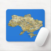 Tapis De Souris Ukraine Map Mousepad (Avec souris)