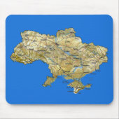 Tapis De Souris Ukraine Map Mousepad (Devant)